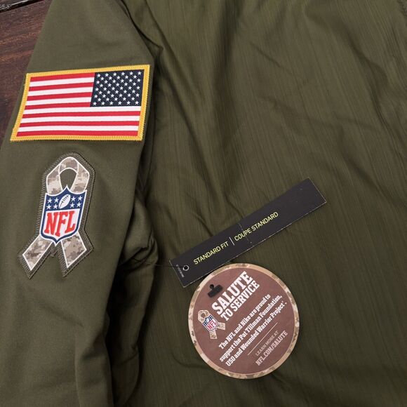Dallas Cowboys Nike Salute to Service Sideline Elite Hybrid Jacket - Picture 3 of 9